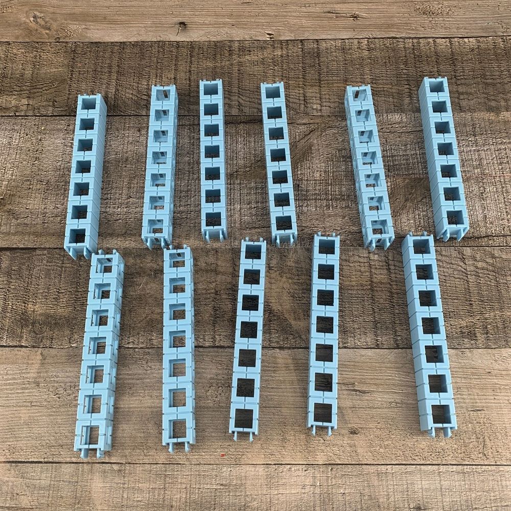 Rokenbok Lot Straight Blue Build Pieces